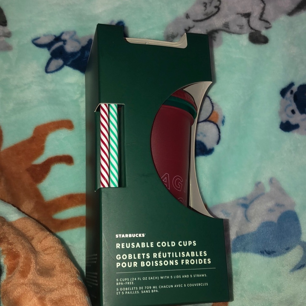 2 Starbucks Reusable Cold Cups BNWT.